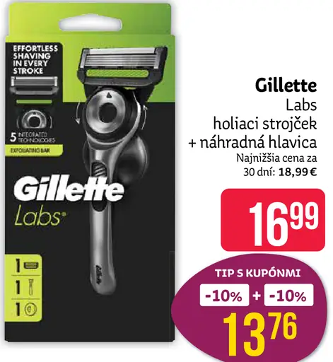 Gillette Labs holiaci strojček + náhradná hlavica