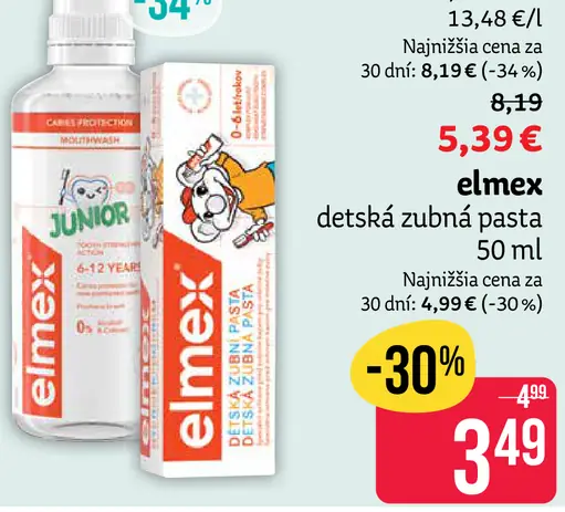 Elmex Junior detská zubná pasta