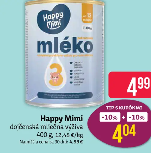 Happy Mimi dojčenská mliečna výživa