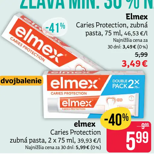 Elmex Caries Protection zubné pasty dvojbalenie