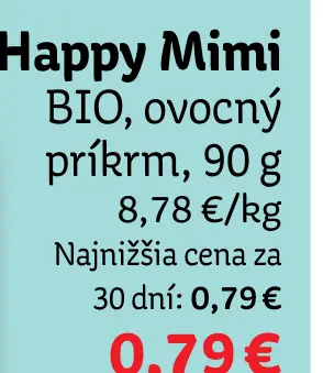 Happy Mimi ovocný príkrm