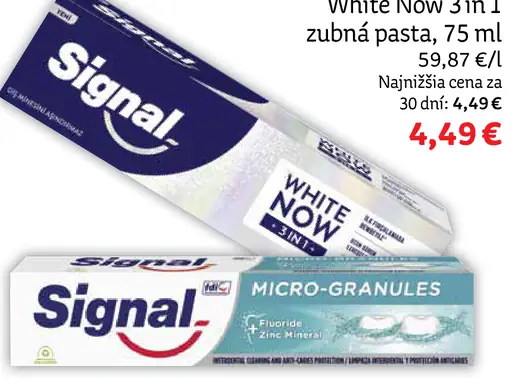 Signal White Now 3 in 1 zubná pasta