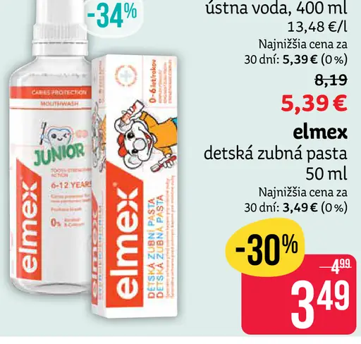 Elmex Junior detská zubná pasta