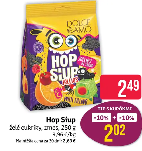 Hop Siup želé cukríky, mix
