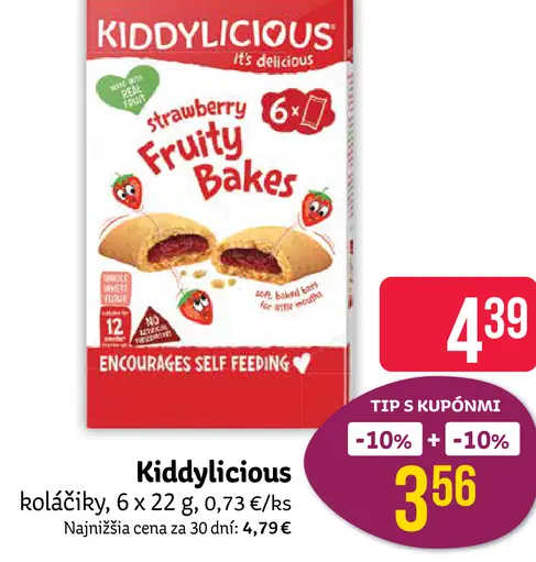 Kiddylicious jahodové koláčiky
