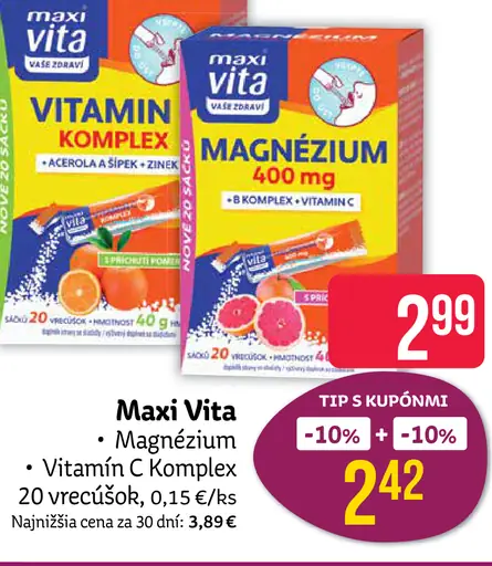 Maxi Vita Magnézium 400 mg