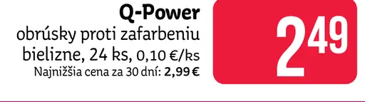 Q-Power obrúsky proti zafarbeniu
