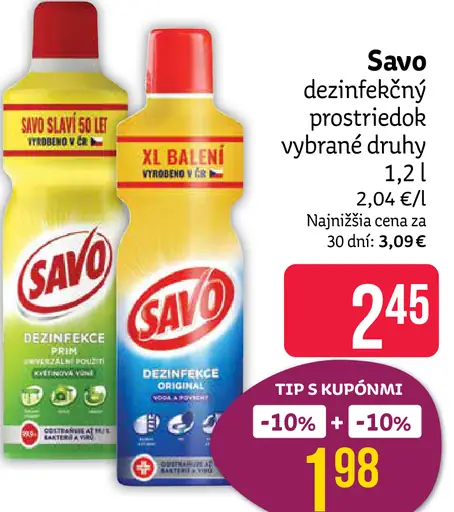 Savo dezinfekčný prostriedok