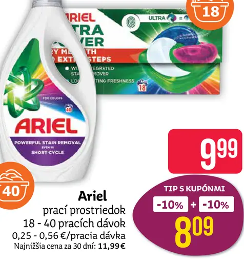Ariel prací prostriedok