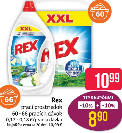 Rex prací prostriedok