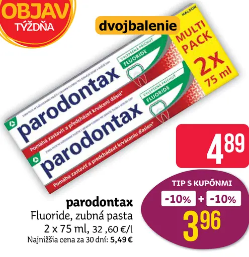Parodontax Fluoride zubná pasta