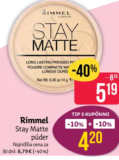 Rimmel Stay Matte púder