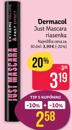 Dermacol Just Mascara riasenka