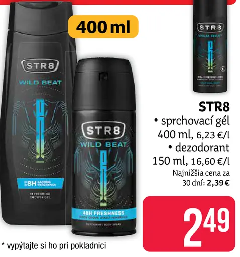 STR8 Ahead osviežujúci sprchový gél