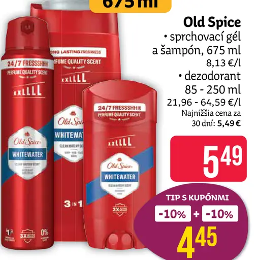 Old Spice sprchový gél a šampón