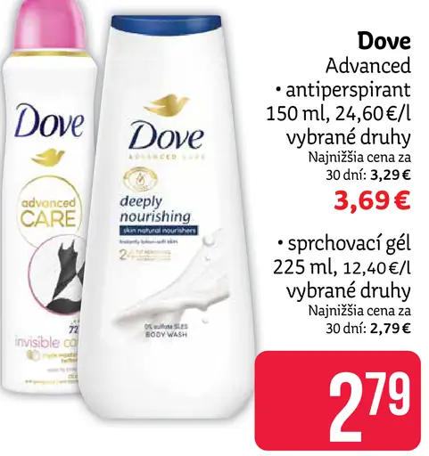 Dove Deeply Nourishing sprchový gél