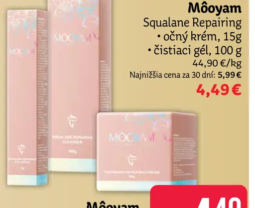 Môoyam Squalane Repairing očný krém