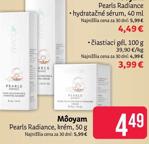 Môoyam Pearls Radiance pleťový krém