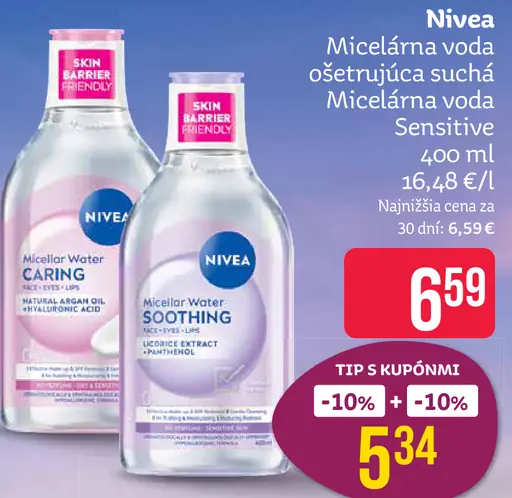 Nivea Sensitive micelárna voda