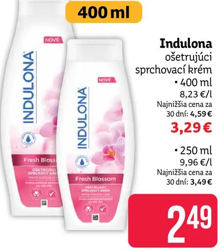 Indulona Sensi Pure ošetrujúci sprchový krém