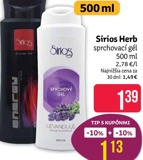 Siriös Herb sprchovací gél
