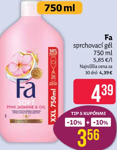 Fa sprchovací gél Soft Pink Jasmine