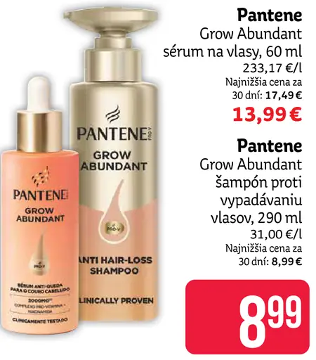 Pantene Grow Abundant šampón proti vypadávaniu vlasov