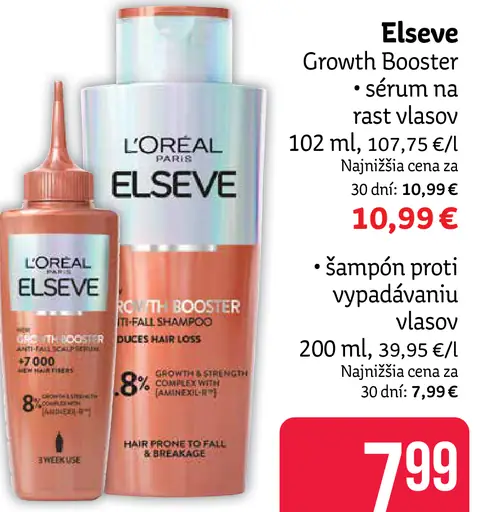 L'Oréal Paris Elseve Growth Booster šampón proti vypadávaniu vlasov