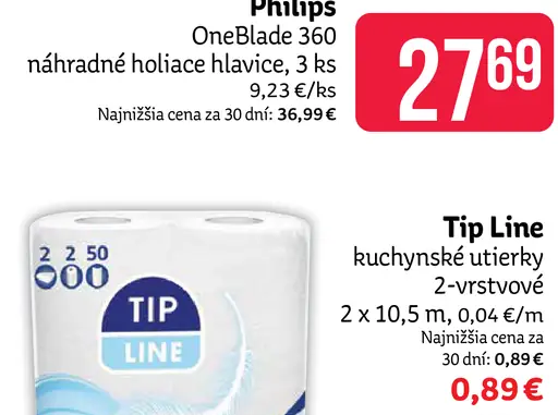 Tip Line kuchynské utierky 2-vrstvové