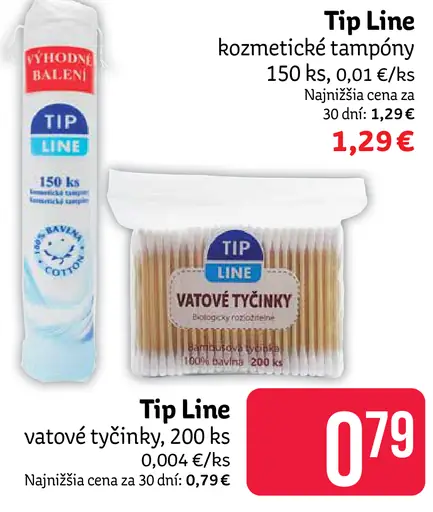 Tip Line vátové tyčinky