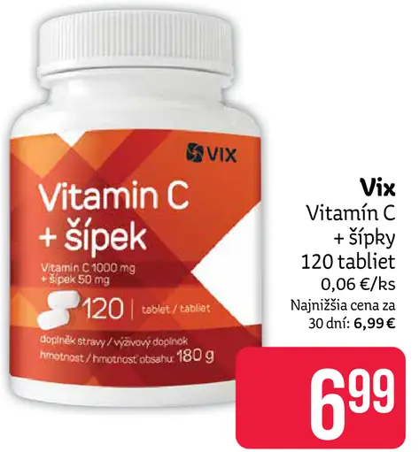 Vix Vitamín C + šípek