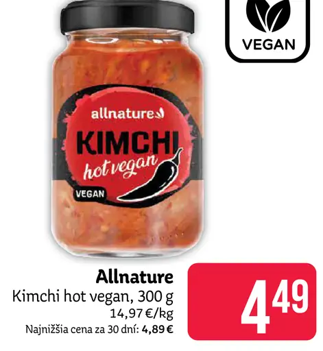 Allnature Kimchi hot vegan