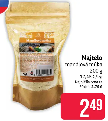 Najtelo mandľová múka