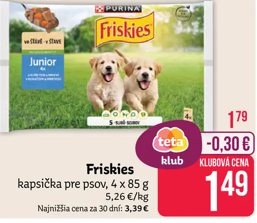 Purina Friskies kapsička pre psov Junior