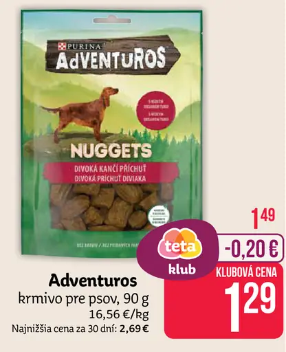 Purina Adventuros Nuggets – divoká kačica