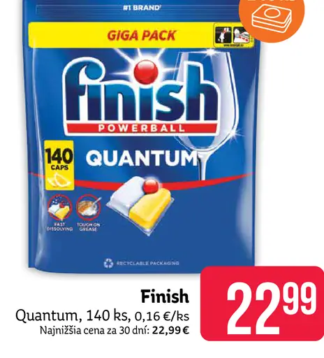 Finish Quantum Tablety do umývačky