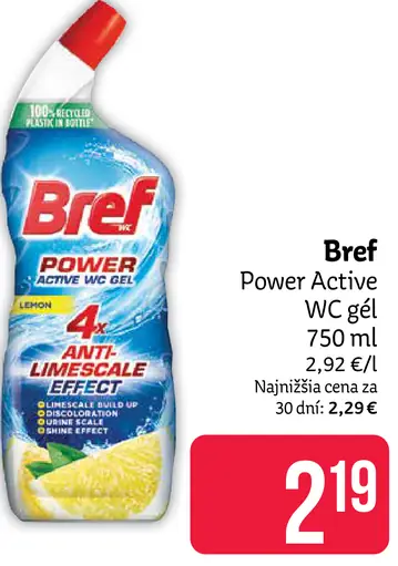 Bref Power Active WC gél Lemon