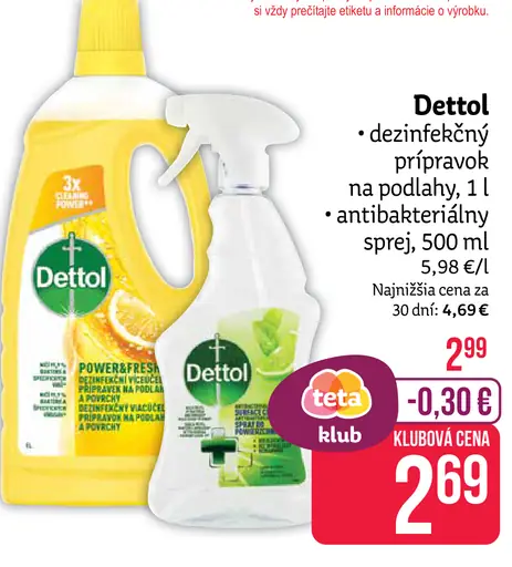 Dettol dezinfekčný prípravok na podlahy