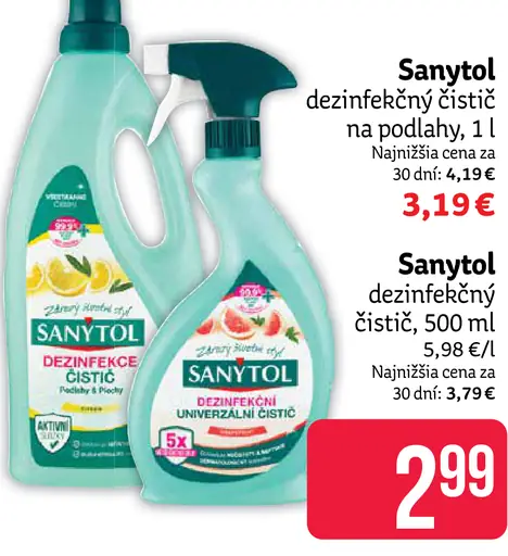Sanytol čistič na podlahy