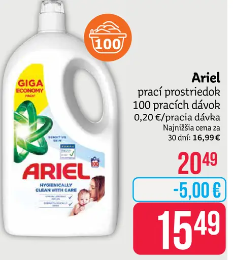 Ariel prací prostriedok