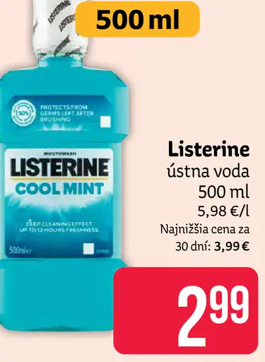 Listerine Cool Mint ústna voda
