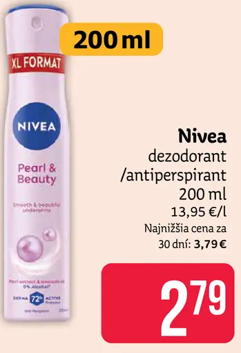 Nivea Pearl & Beauty deodorant a antiperspirant