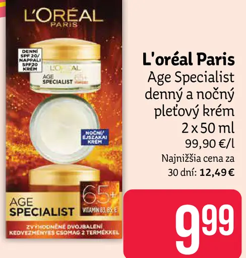 L'Oréal Paris Age Specialist pleťový krém denný a nočný
