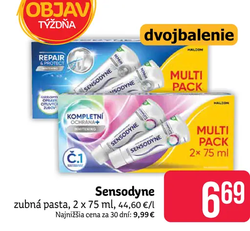 Sensodyne zubná pasta