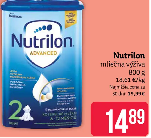 Nutrilon mliečna výživa Advanced