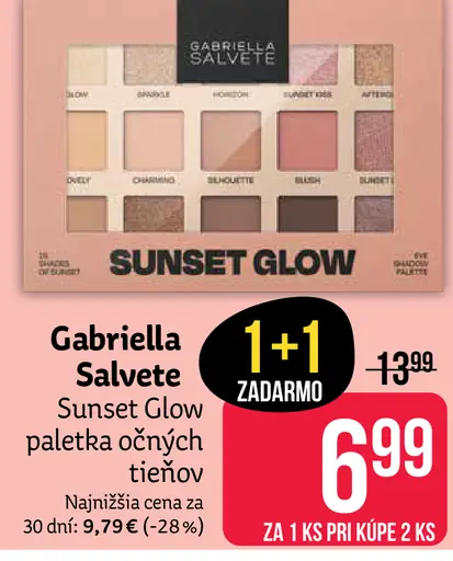 Gabriella Salvete Sunset Glow očných tieňov