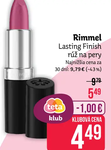 Rimmel Lasting Finish rúž na pery
