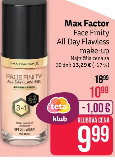 Max Factor Face Finity All Day Flawless make-up