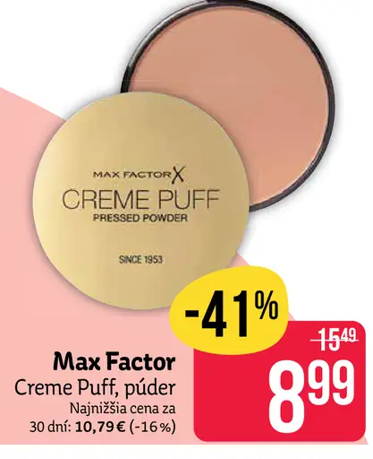 Max Factor púder Creme Puff