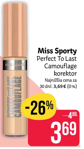 Miss Sporty Perfect to Last Camouflage korektor